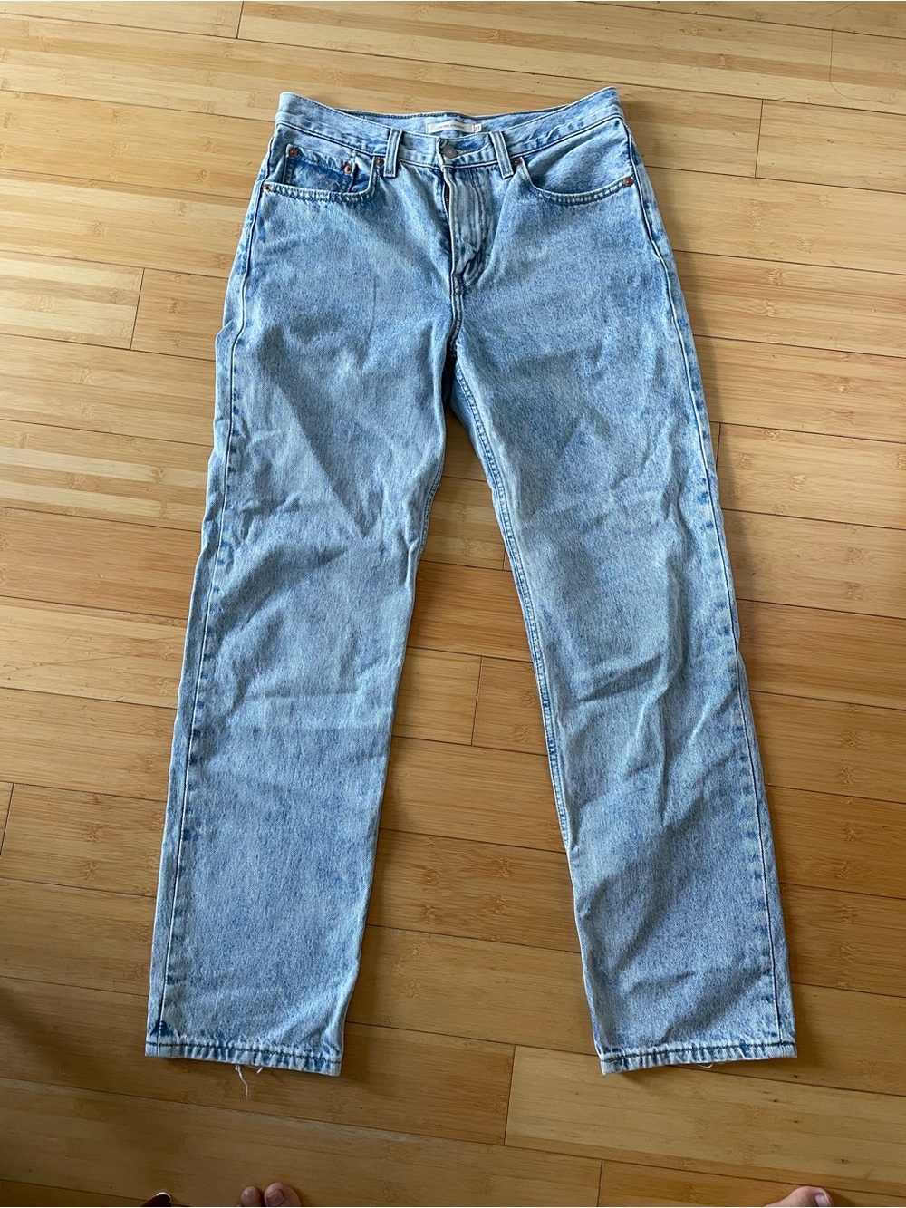 Levi's Vintage-Inspired Light Wash Straight-Leg Jeans